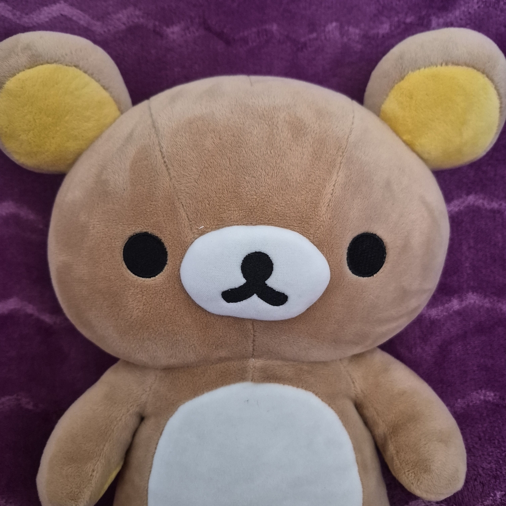 Sanrio x Rilakkuma plush toy with zipper 15"  - Picture 3 of 8